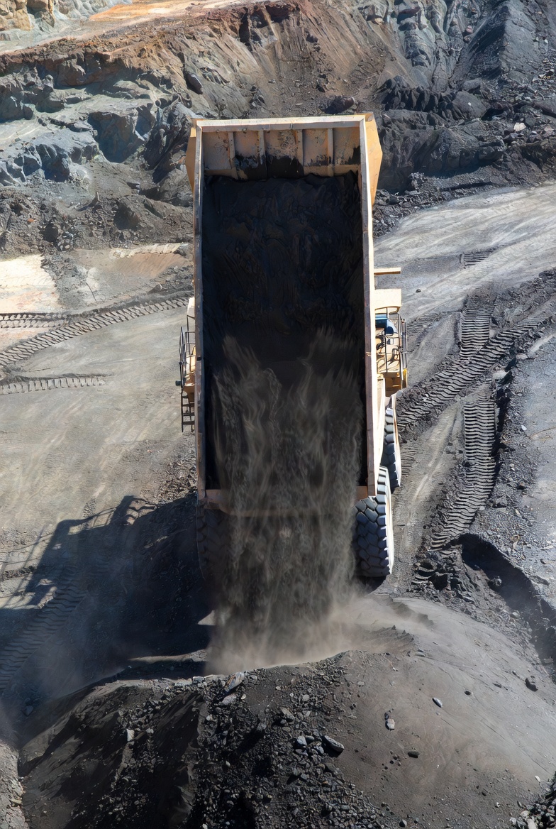 Active mining site