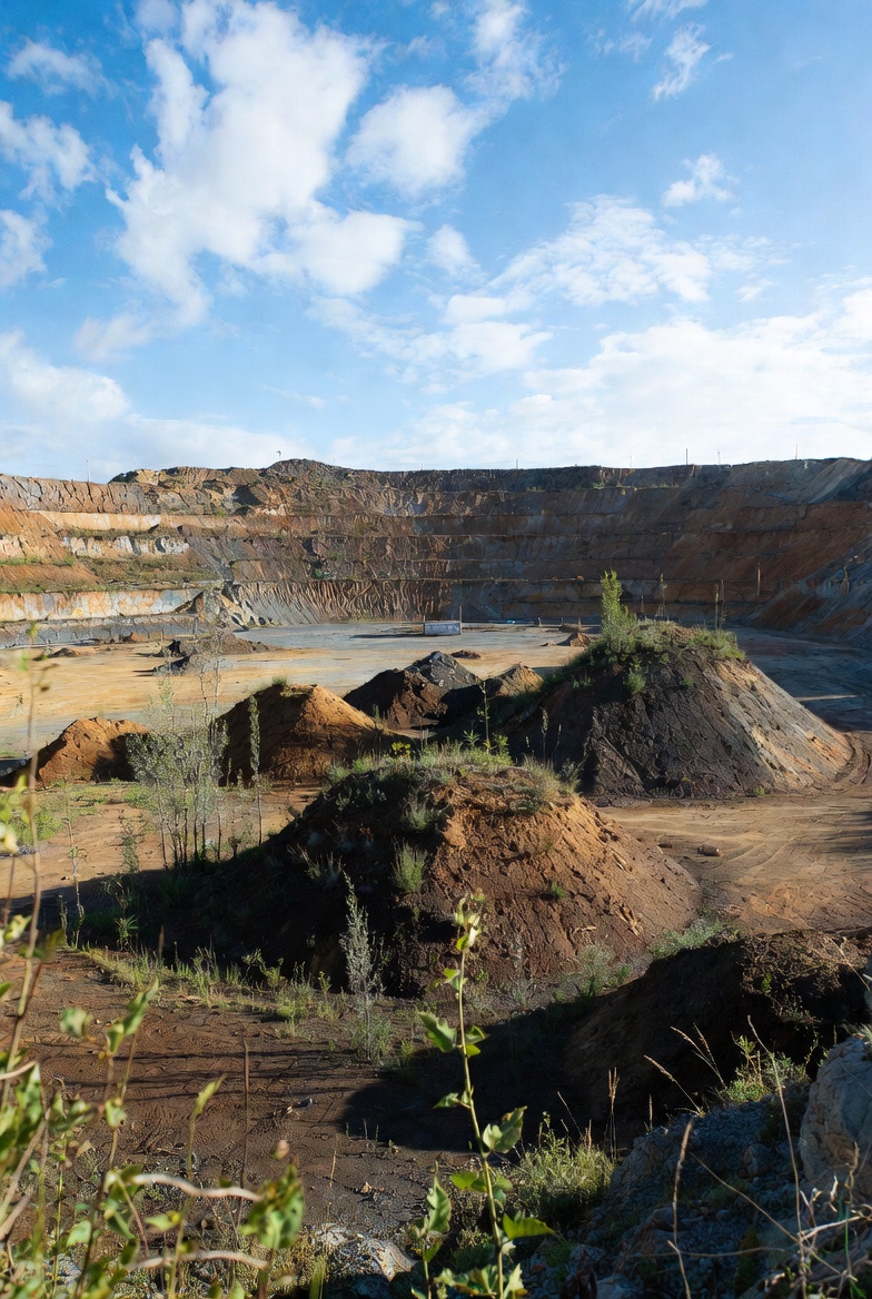 Industrial mining activity